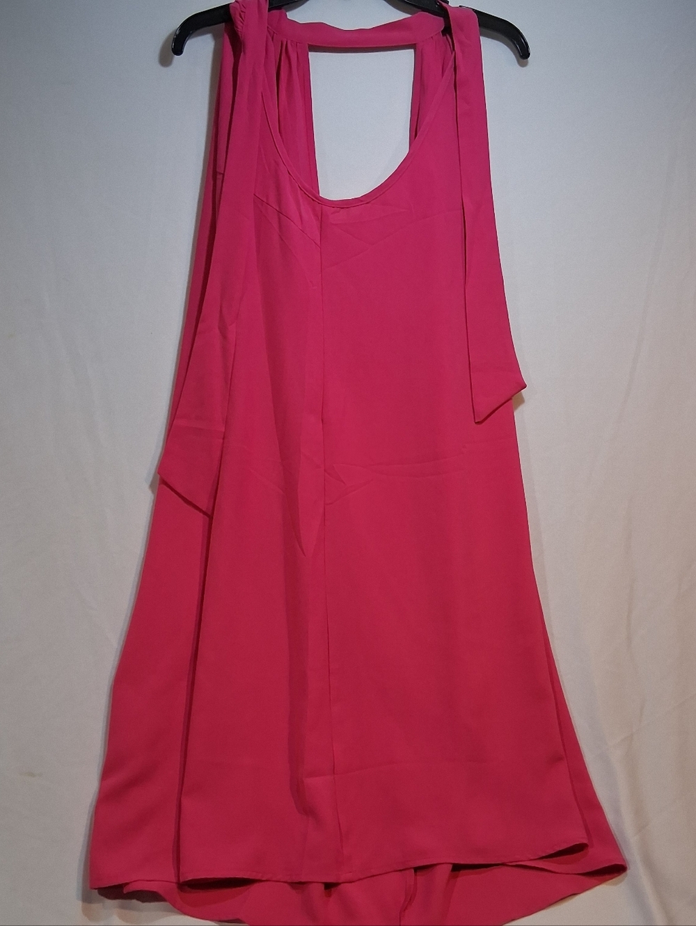 & Other Stories Hot Pink Backless Sleeveless Dress